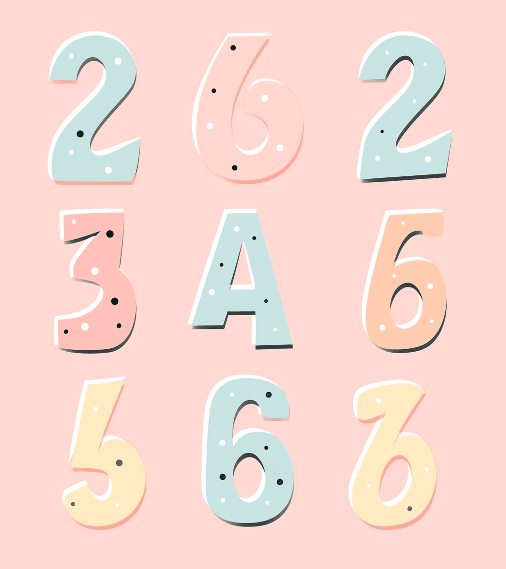 Geo Number 499 original repeating artwork