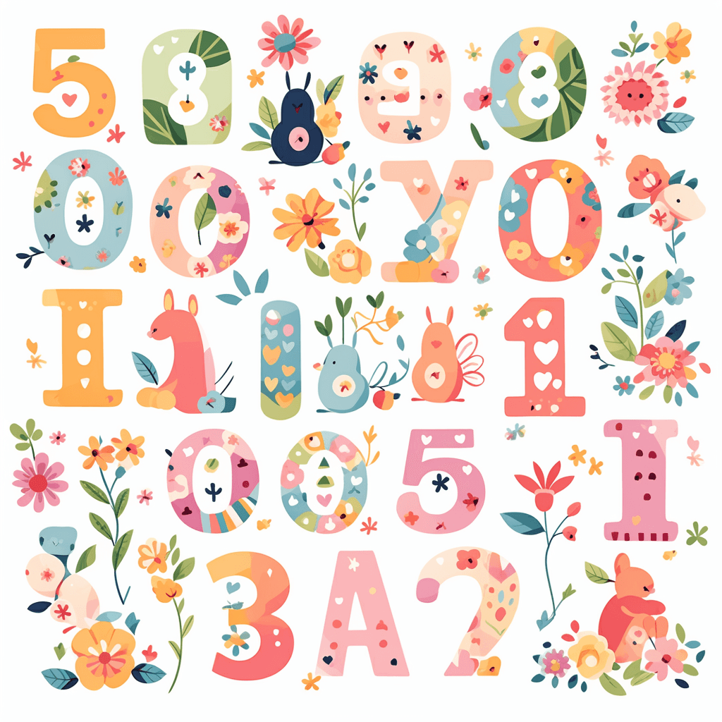 Geo Number 032 original repeating artwork