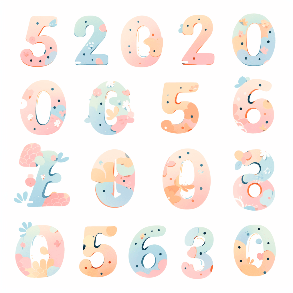 Geo Number 273 original repeating artwork
