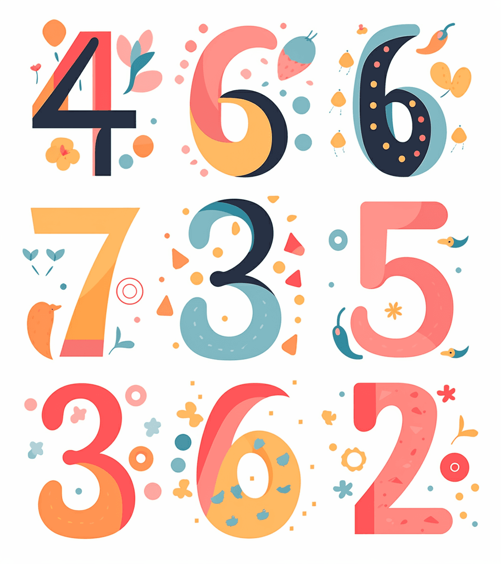 Geo Number 531 original repeating artwork