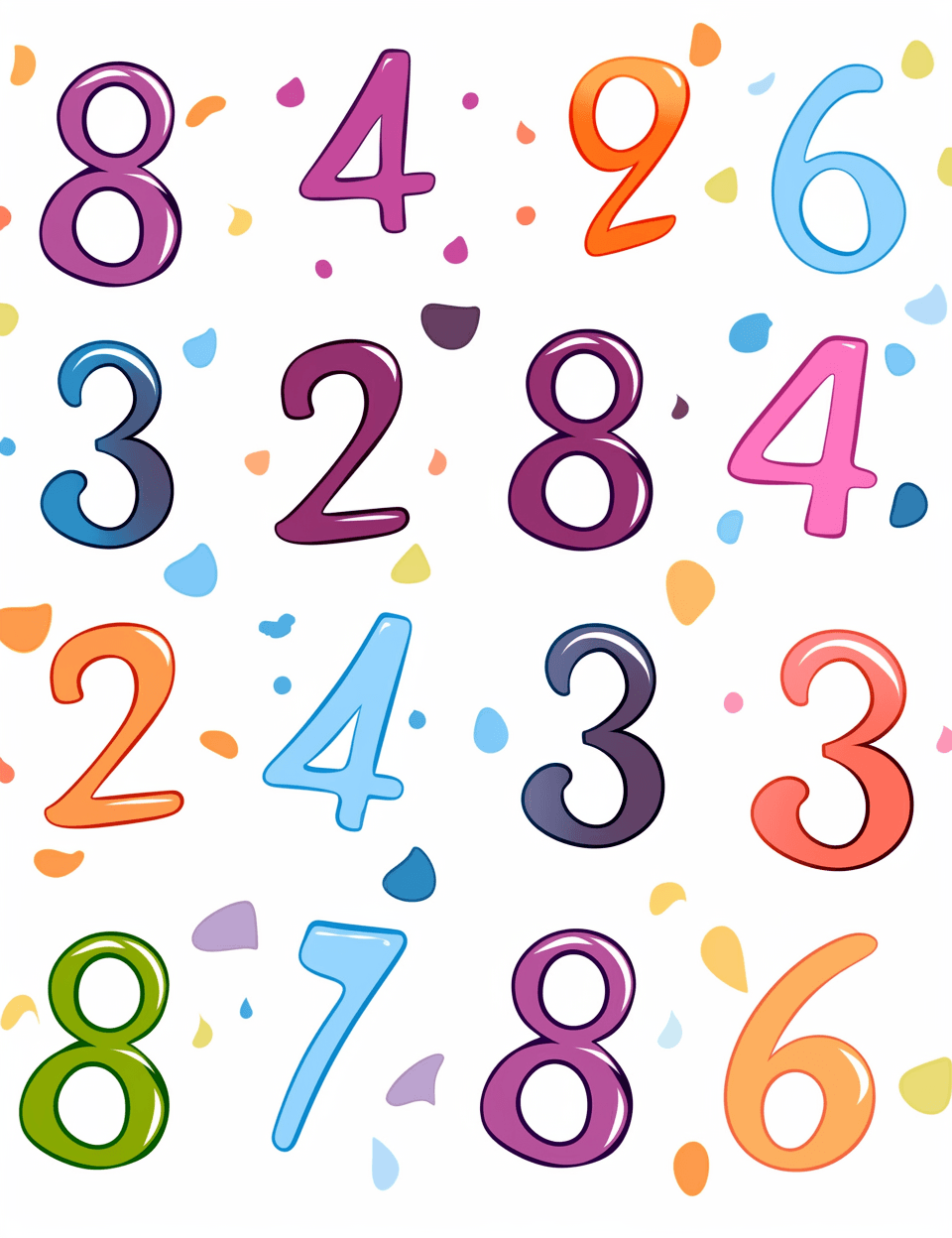 Geo Number 059 original repeating artwork