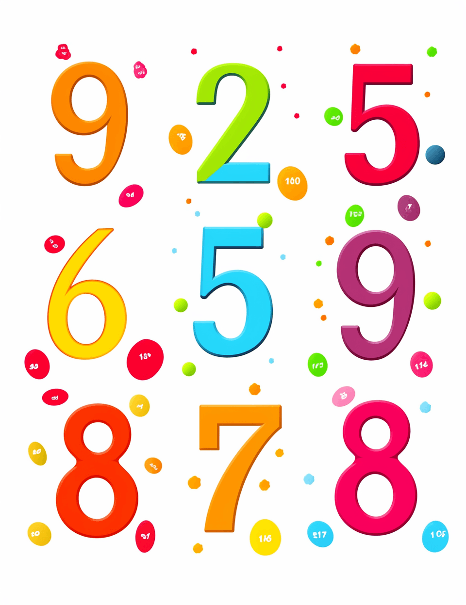 Geo Number 494 original repeating artwork