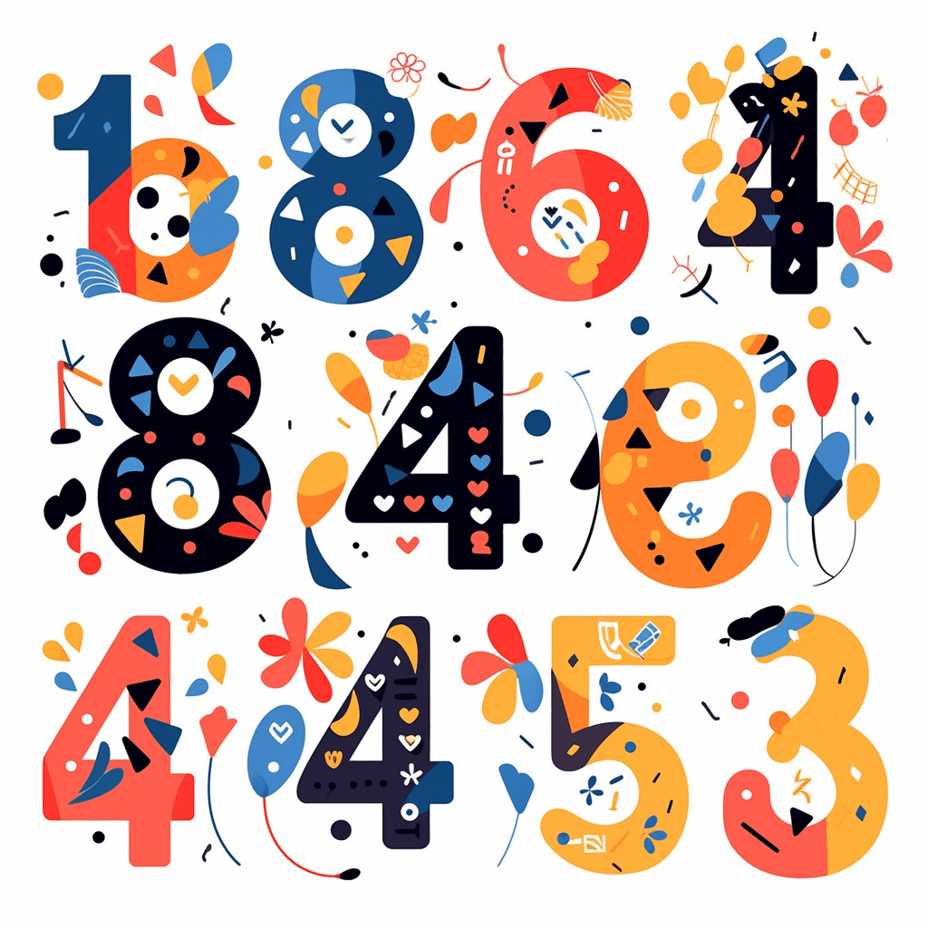 Geo Number Subway original repeating artwork