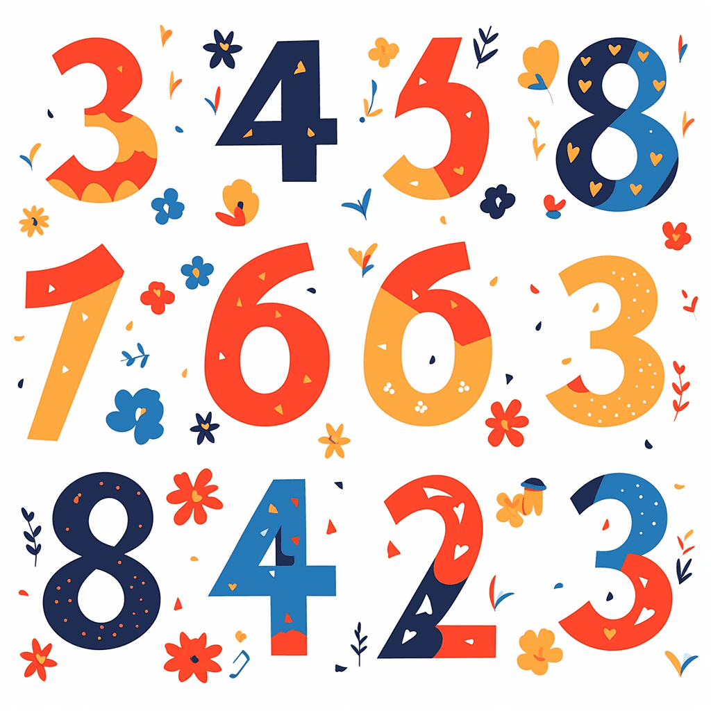Geo Number 338 original repeating artwork