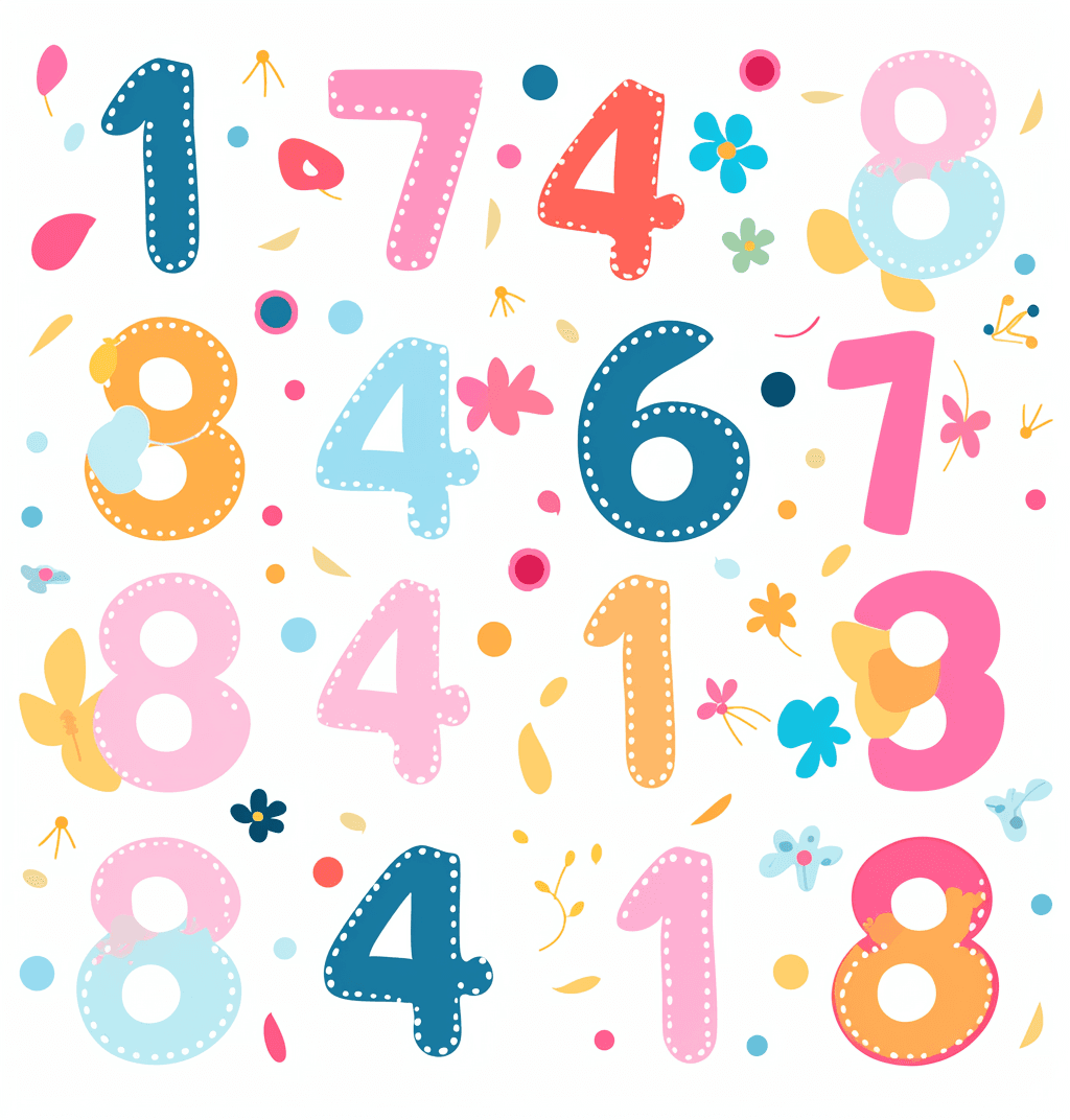 Geo Number Edition original repeating artwork
