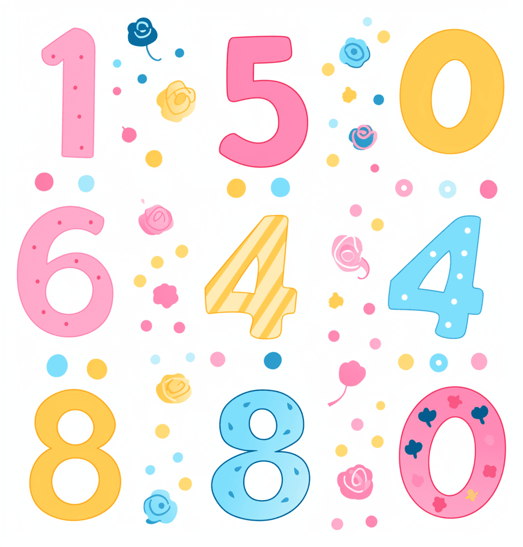 Geo Number 087 original repeating artwork