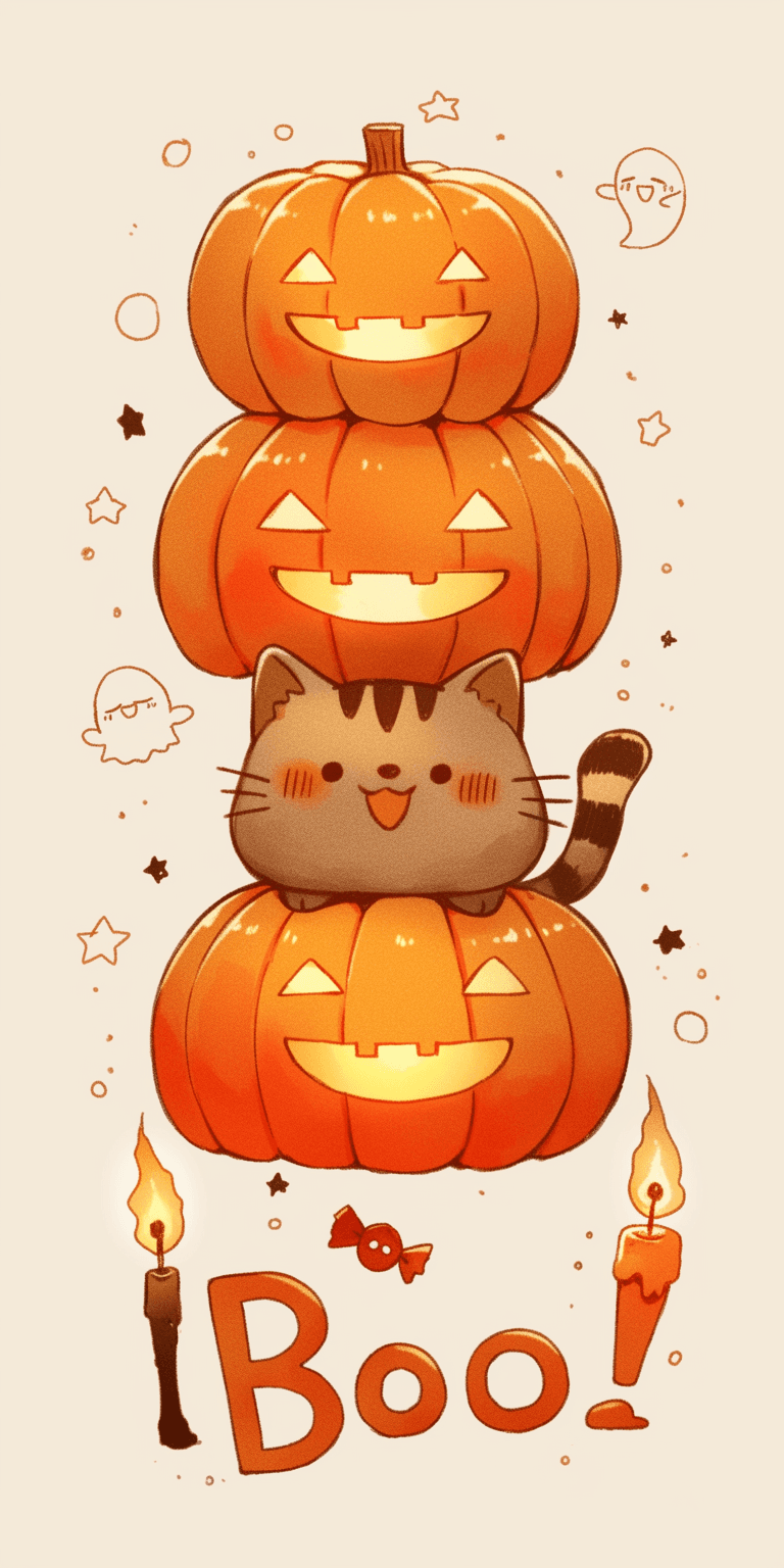 Halloween Pumpkin 498 original repeating artwork