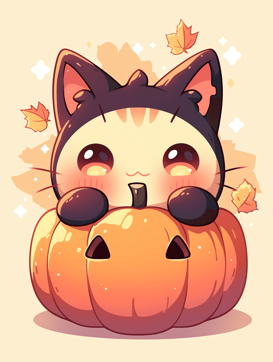 Halloween Pumpkin 041 original repeating artwork