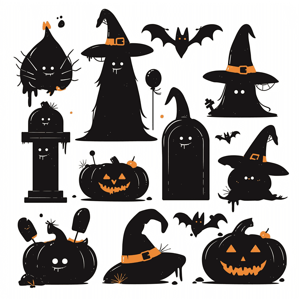 Halloween Series original repeating artwork