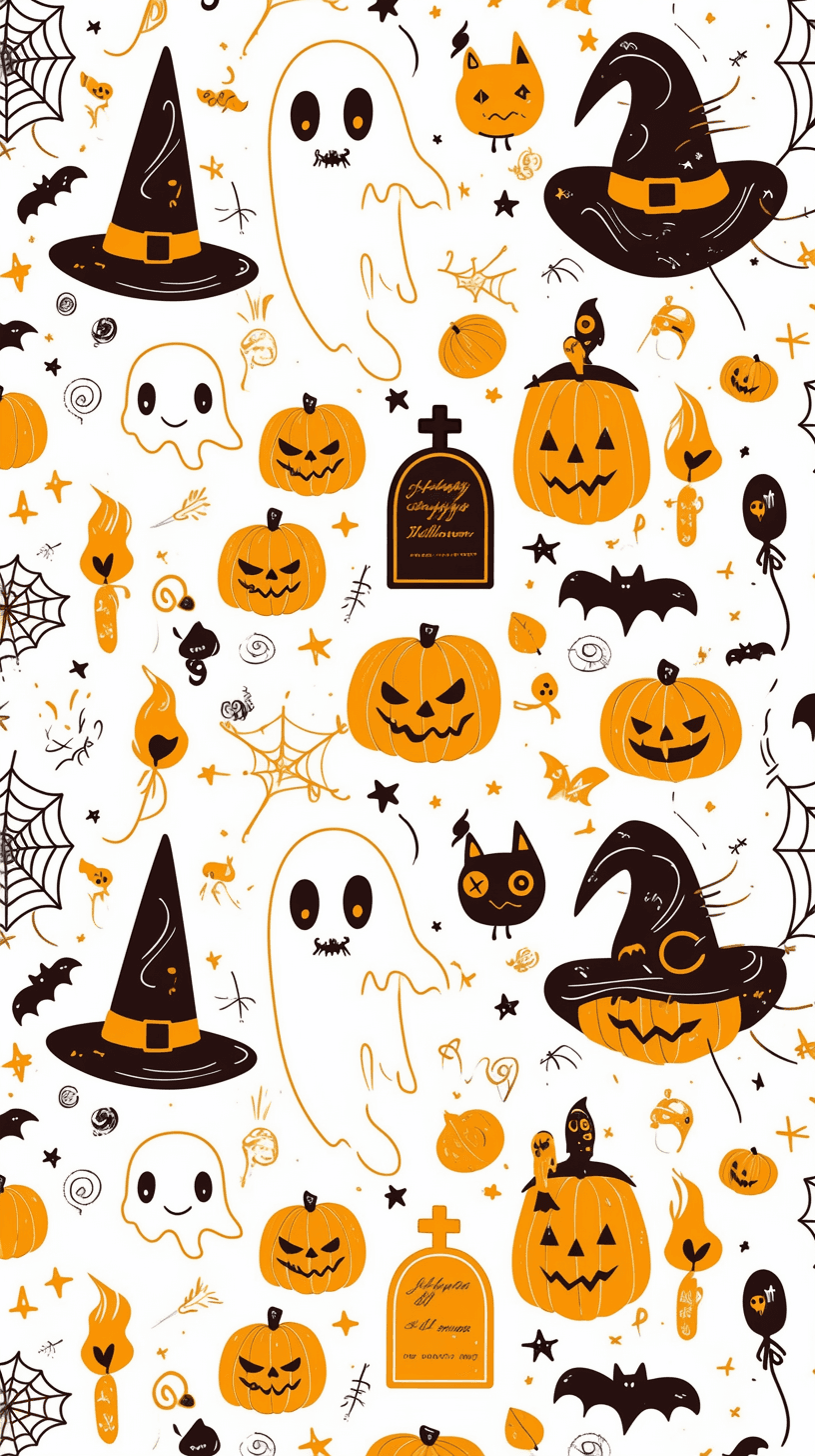 Halloween Rise original repeating artwork