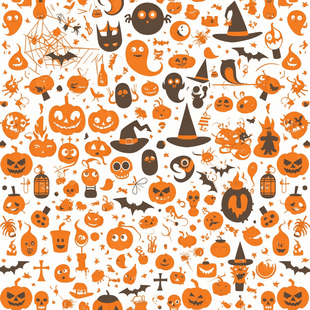 Halloween Glide original repeating artwork