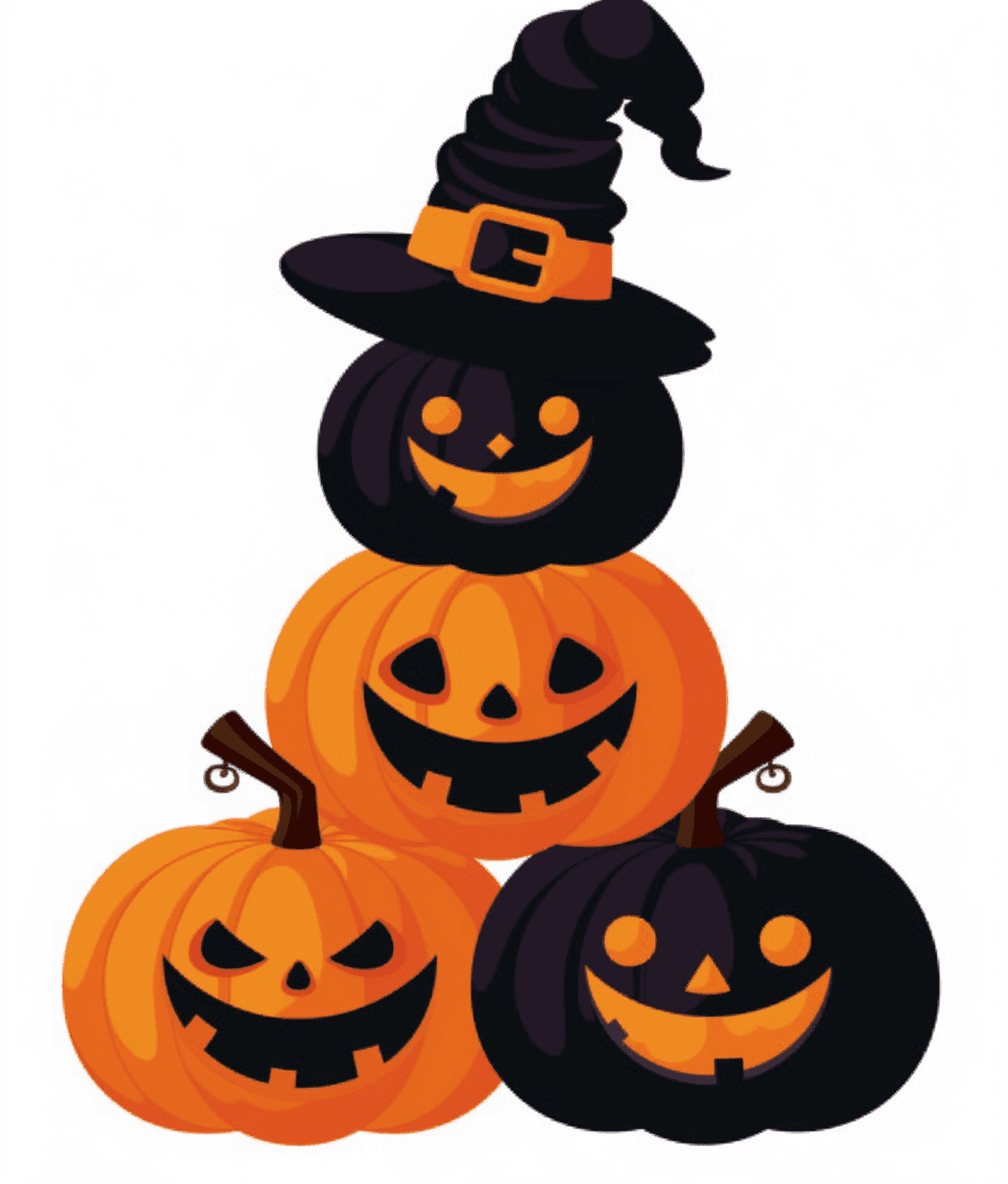 Halloween Pumpkin 017 original repeating artwork
