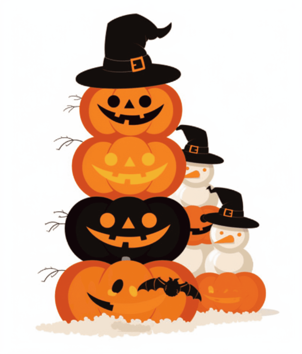 Halloween Pumpkin 040 original repeating artwork
