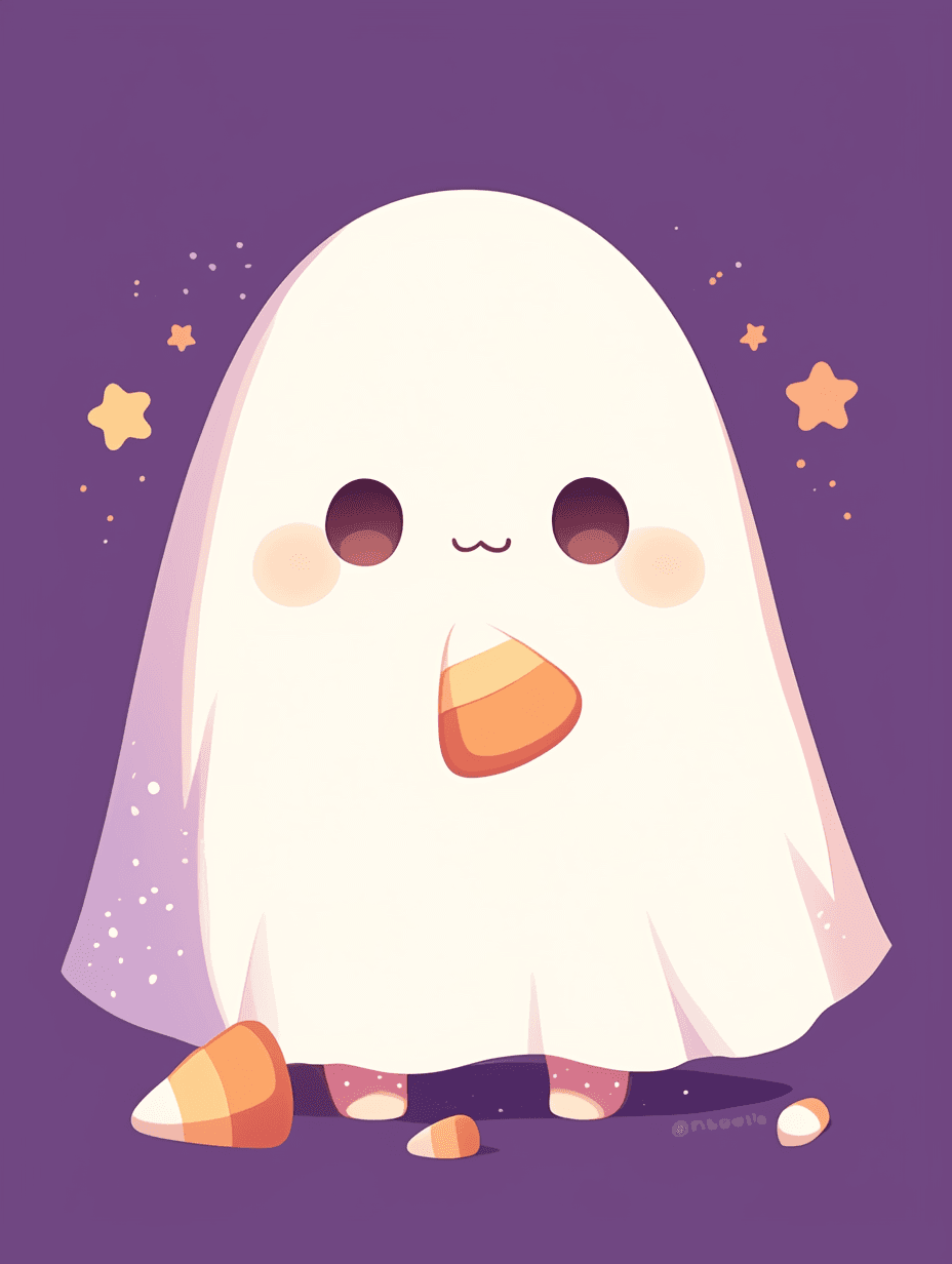 Halloween Ghost 1415 original repeating artwork