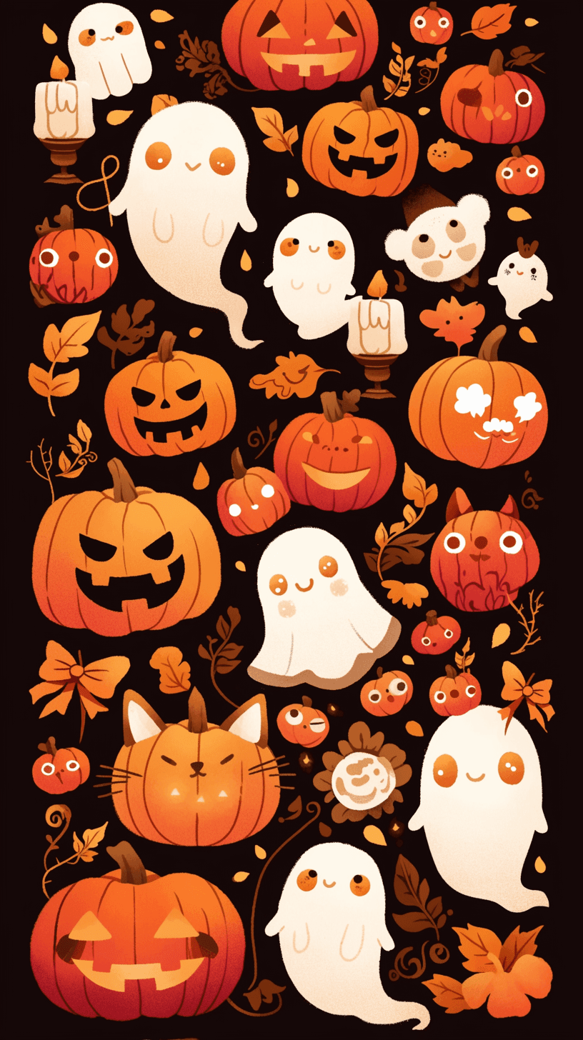 Halloween Ghost 1158 original repeating artwork
