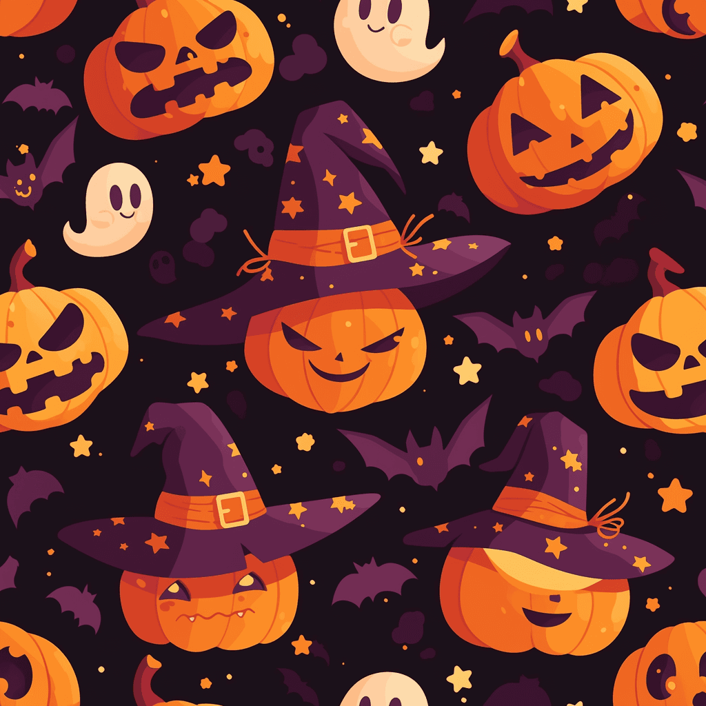 Halloween Ghost 654 original repeating artwork