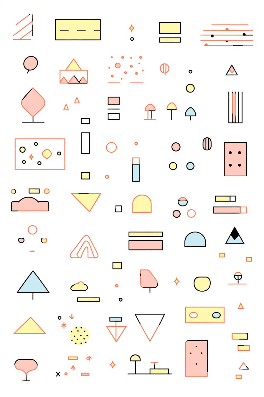 Cartoon Geo original repeating artwork