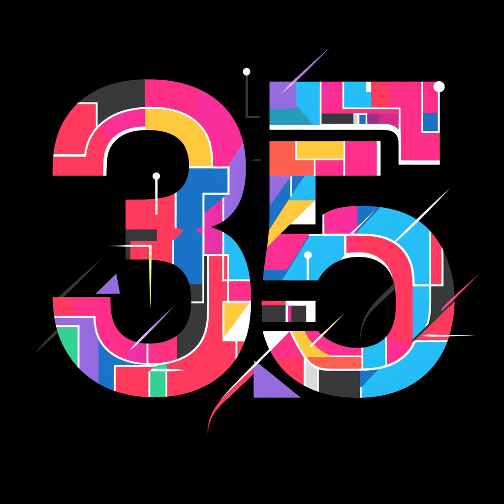 Geo Number 456 original repeating artwork
