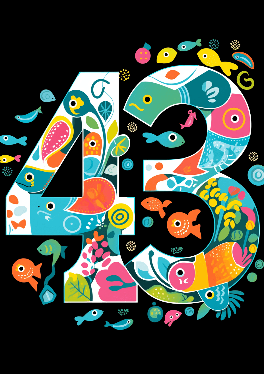 Geo Number 396 original repeating artwork