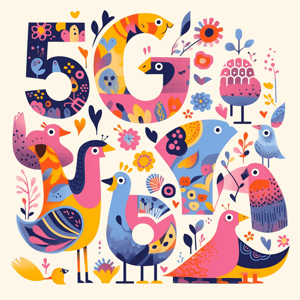 Geo Number Press original repeating artwork
