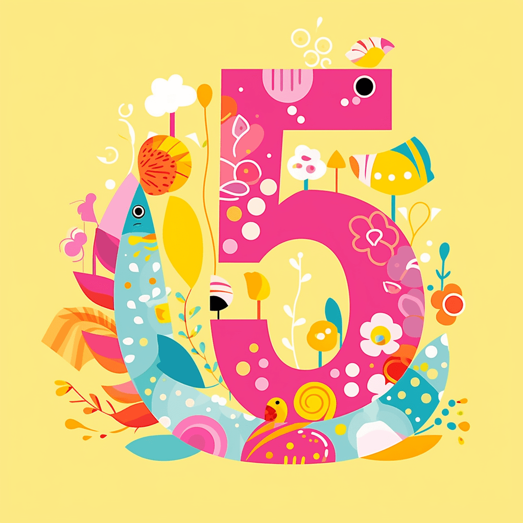 Geo Number 525 original repeating artwork