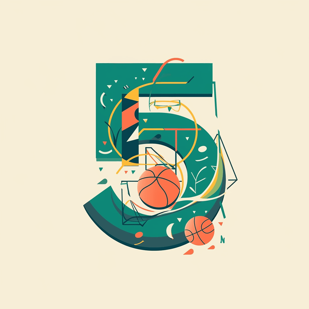 Geo Number 520 original repeating artwork