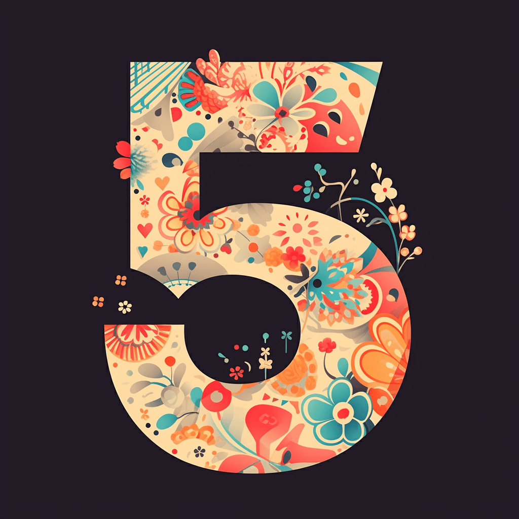 Geo Number Morning original repeating artwork