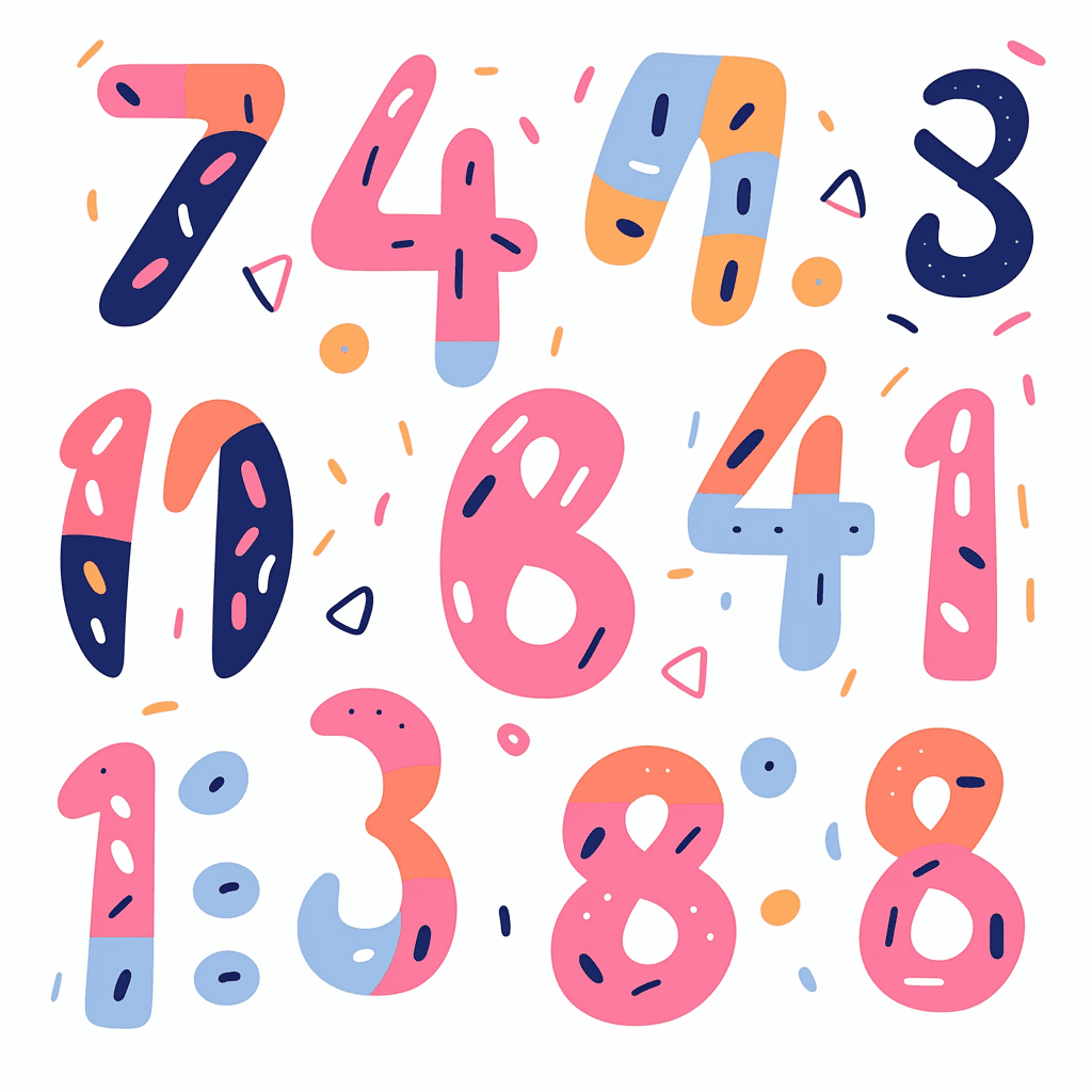 Geo Number 519 original repeating artwork