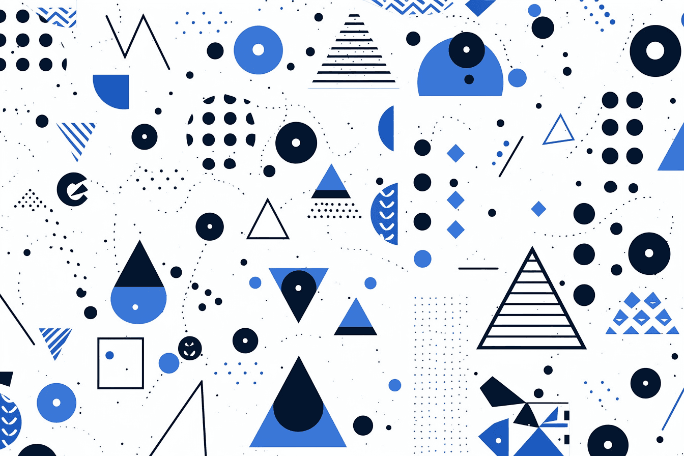 Geo Number Golden original repeating artwork