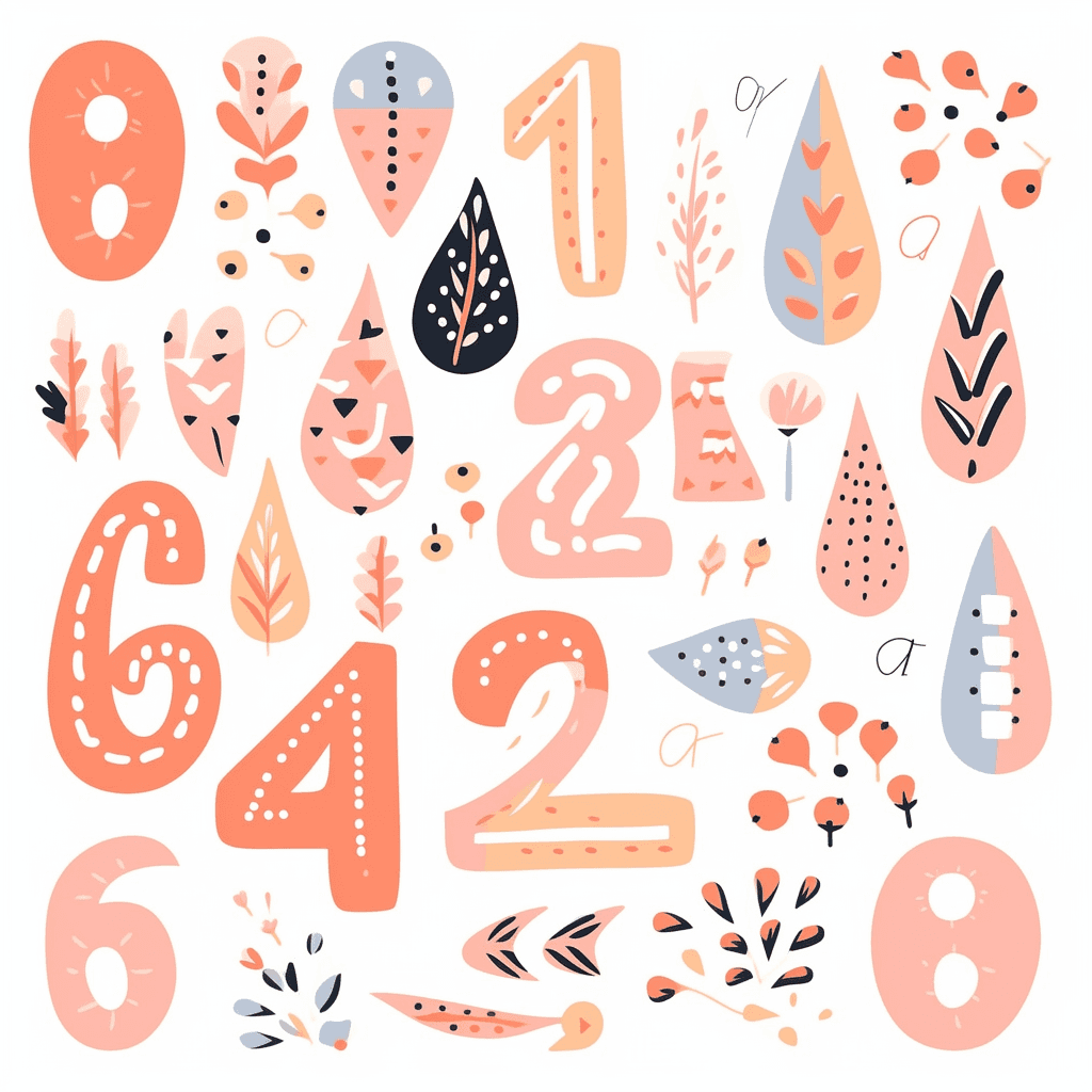 Geo Number 474 original repeating artwork