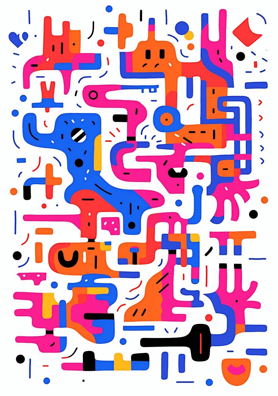 Geo Flow original repeating artwork