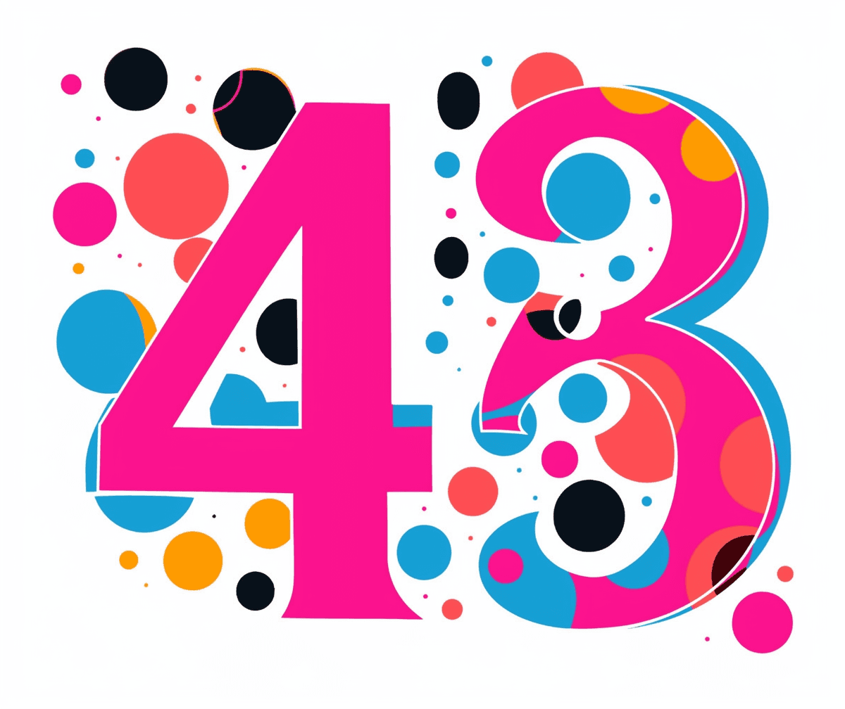 Geo Number 054 original repeating artwork