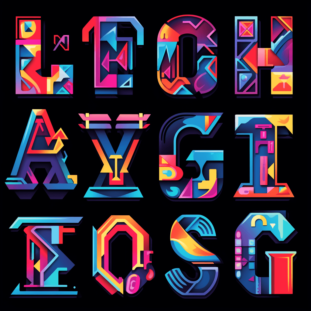 Letter 070 original repeating artwork