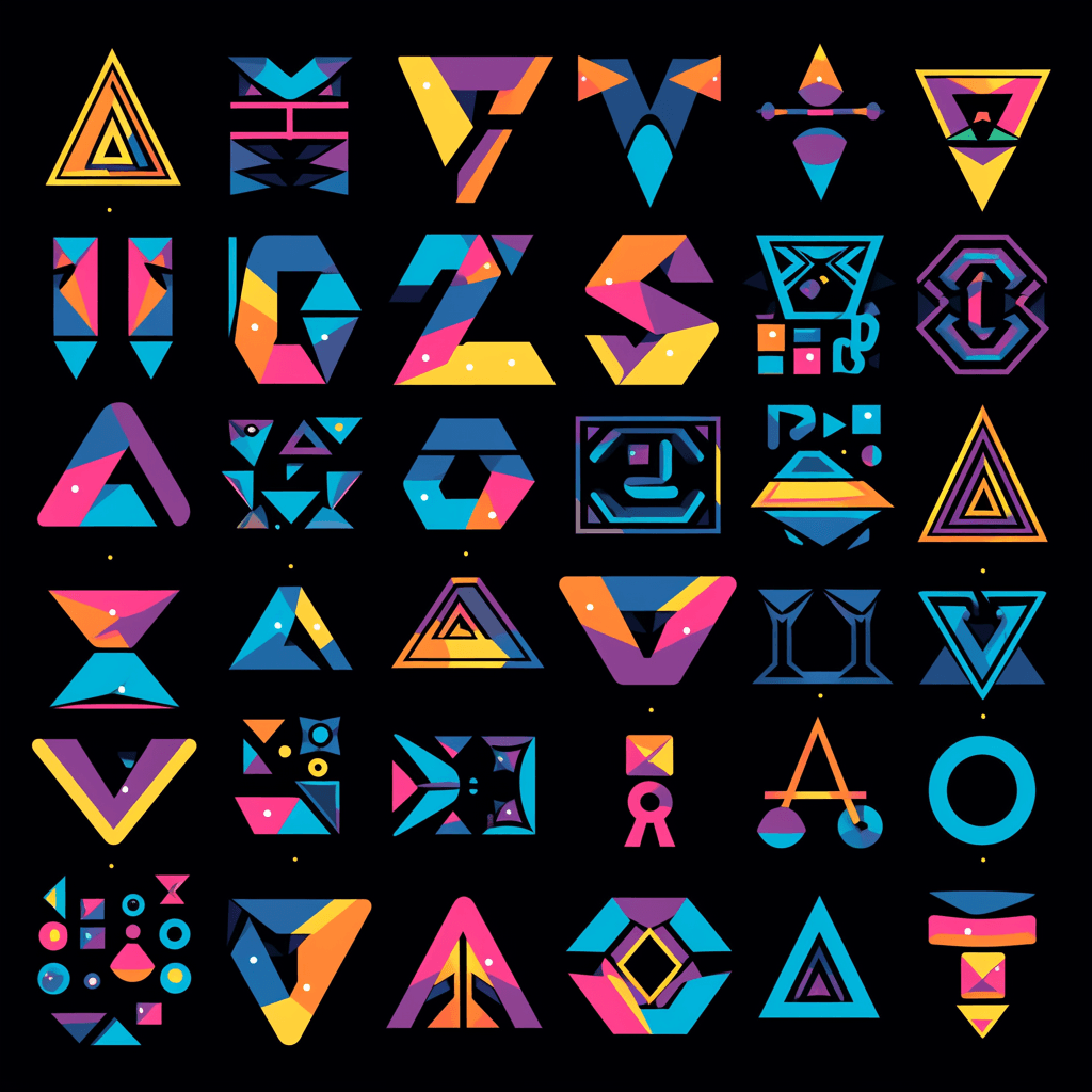 Geo Number Route original repeating artwork