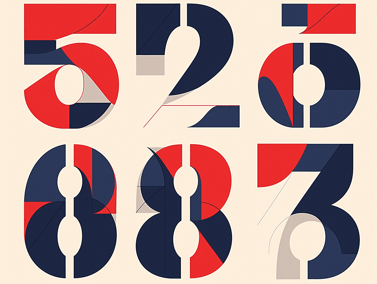 Geo Number 575 original repeating artwork