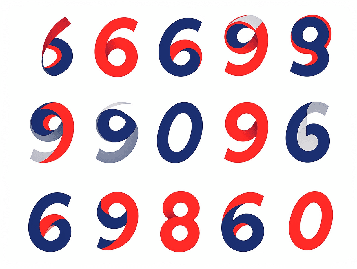 Geo Number 600 original repeating artwork
