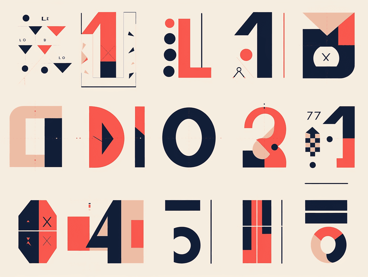 Geo Number 546 original repeating artwork
