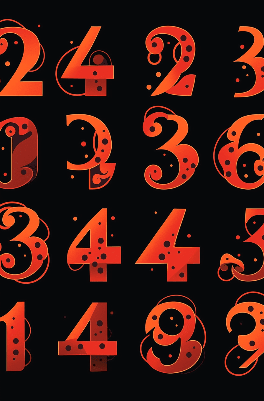 Geo Number 562 original repeating artwork