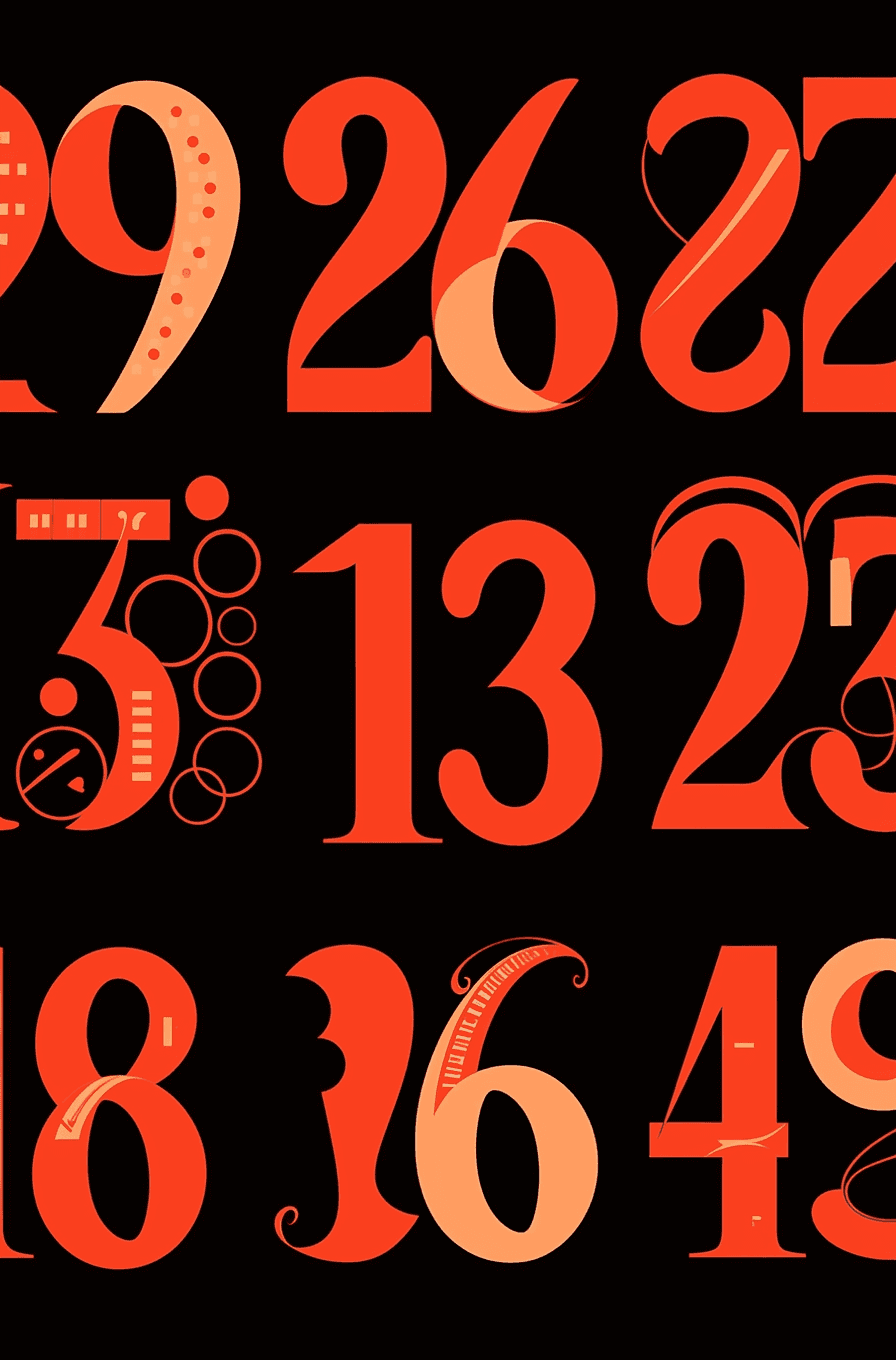 Geo Number 151 original repeating artwork