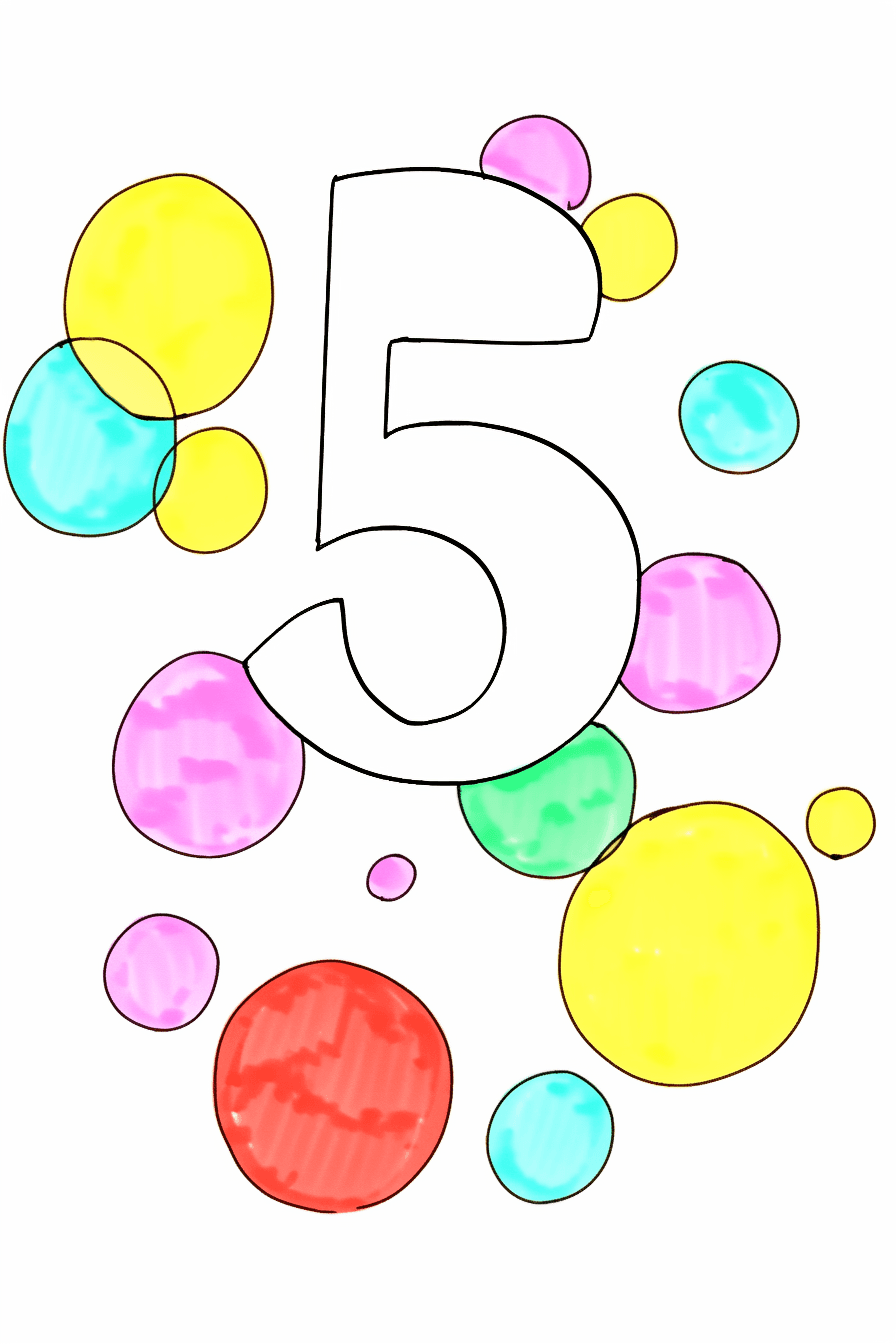 Geo Number 523 original repeating artwork