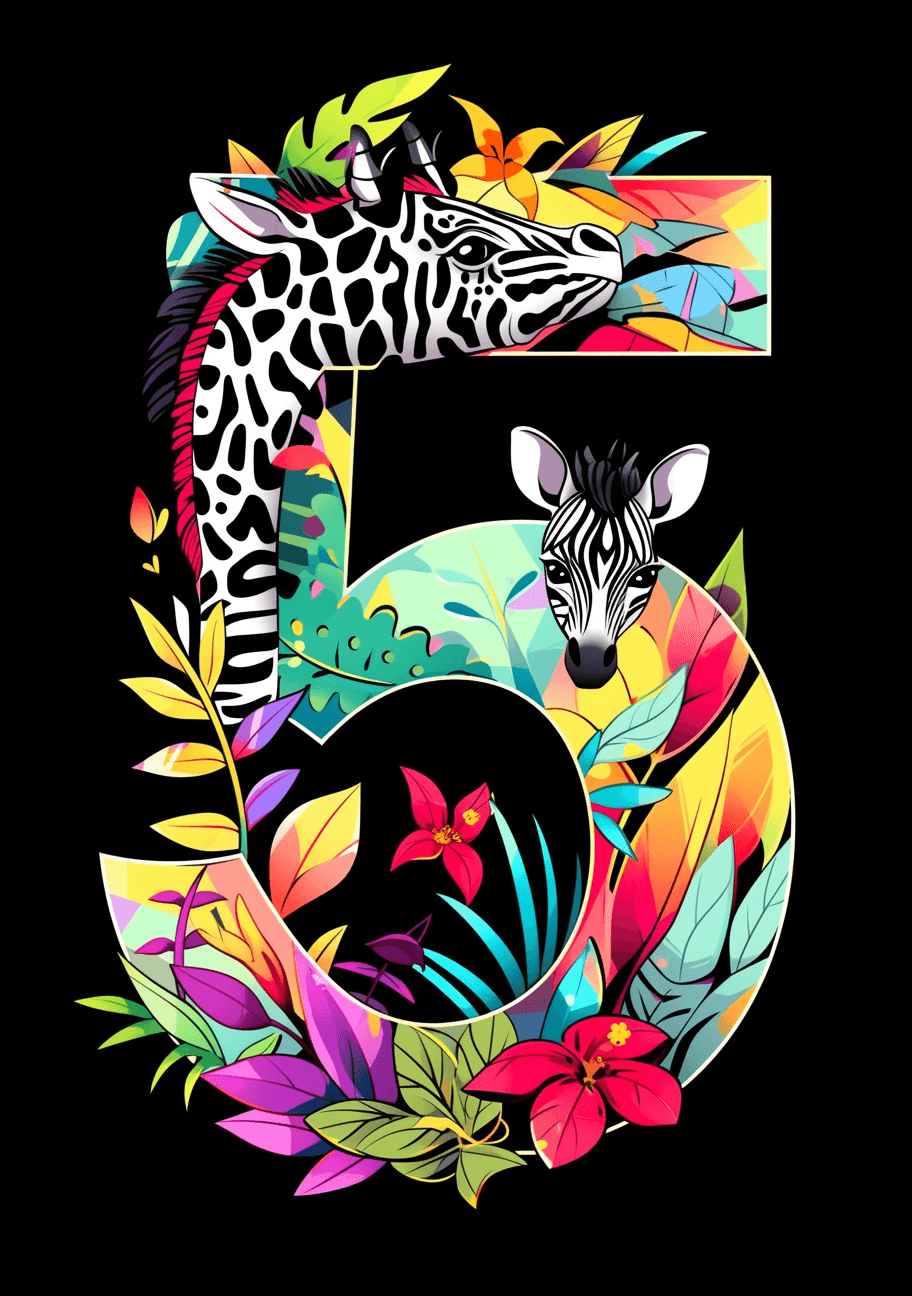 Geo Number Tribe original repeating artwork