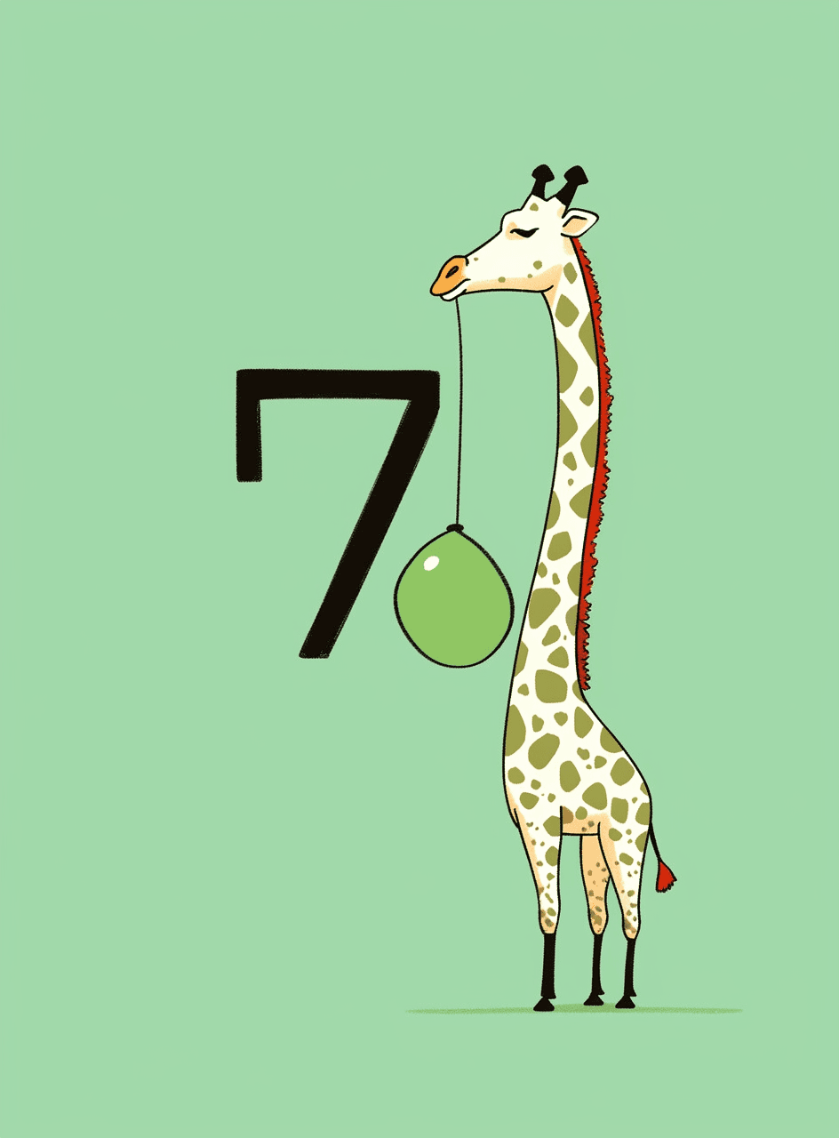 Geo Number Chase original repeating artwork