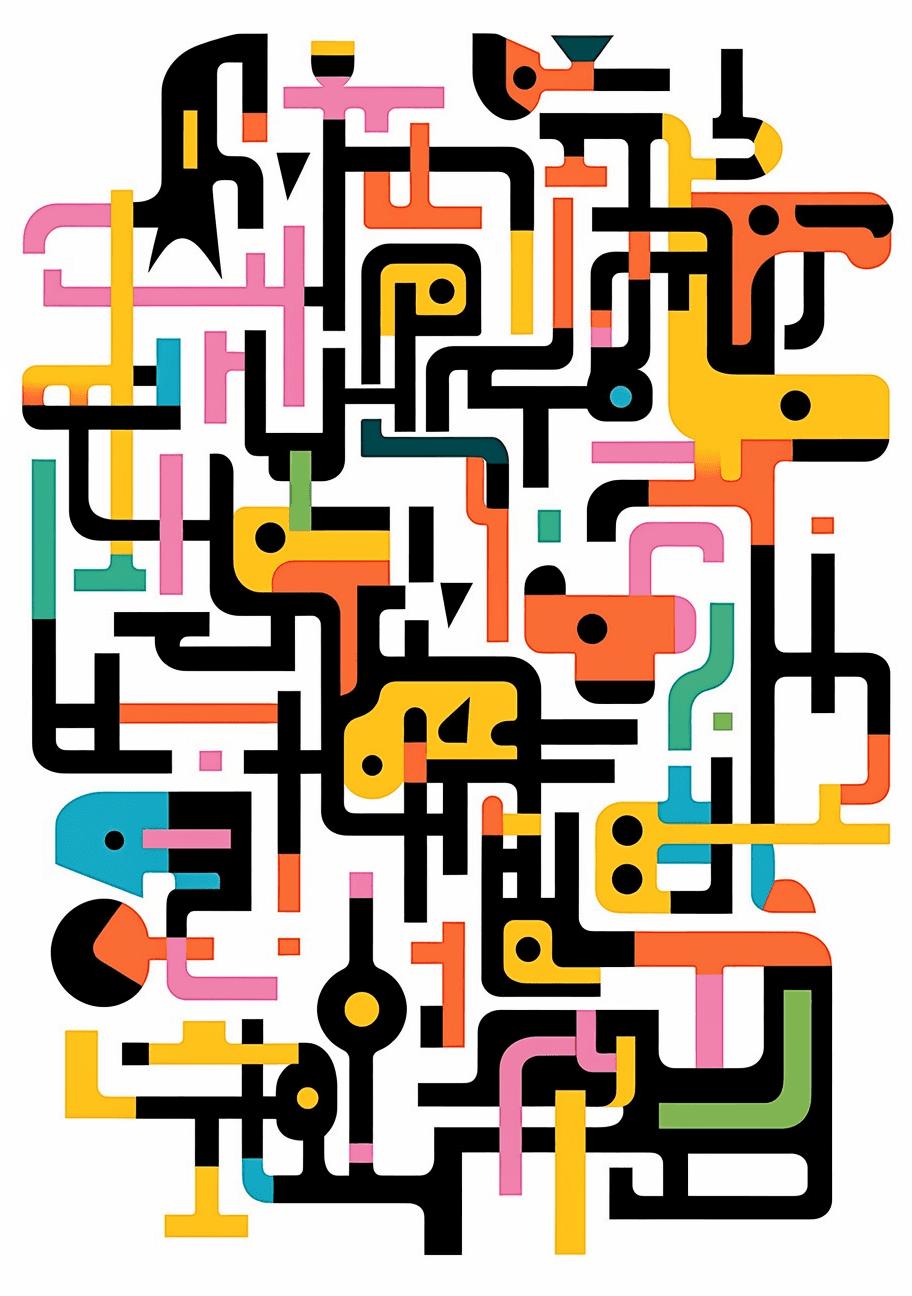 Geo 498 original repeating artwork