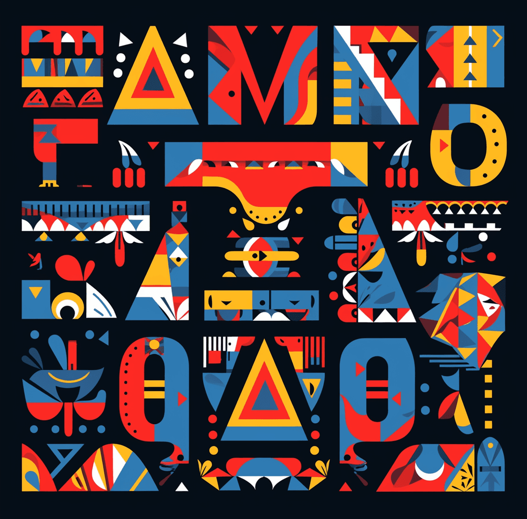 Geo 505 original repeating artwork