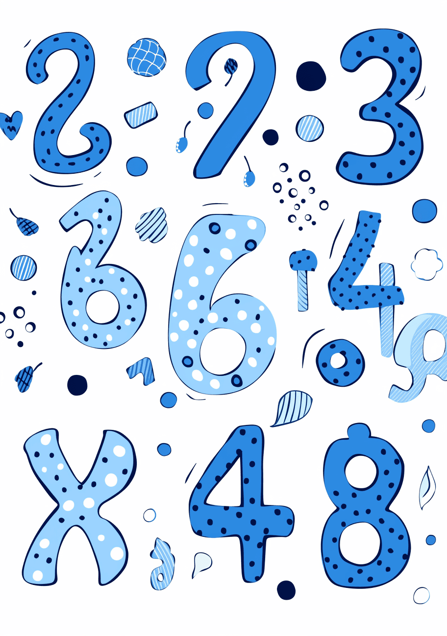 Geo Number Tint original repeating artwork