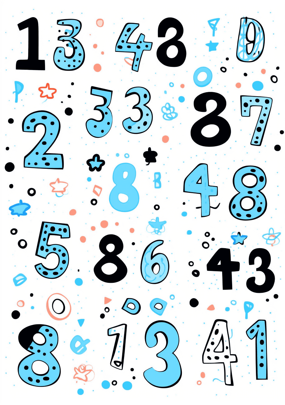 Geo Number 527 original repeating artwork