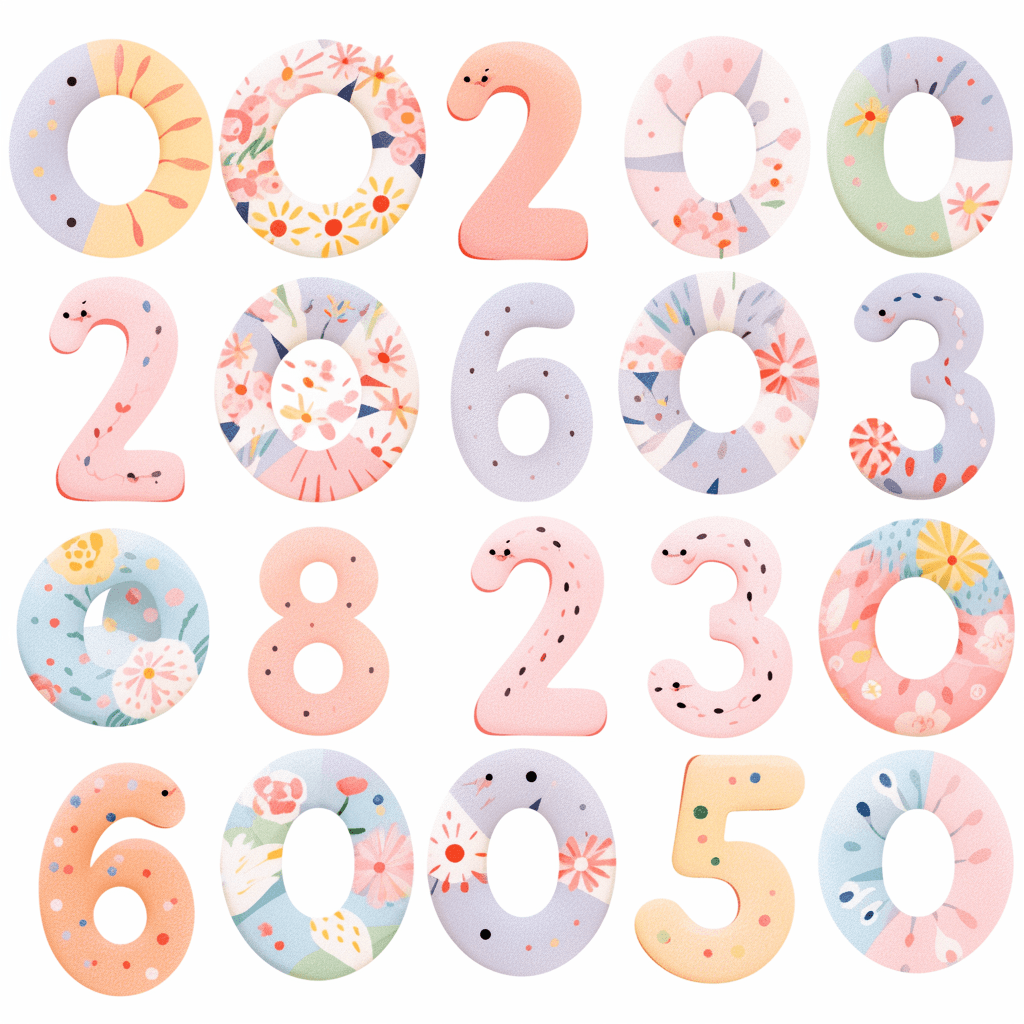 Geo Number 526 original repeating artwork