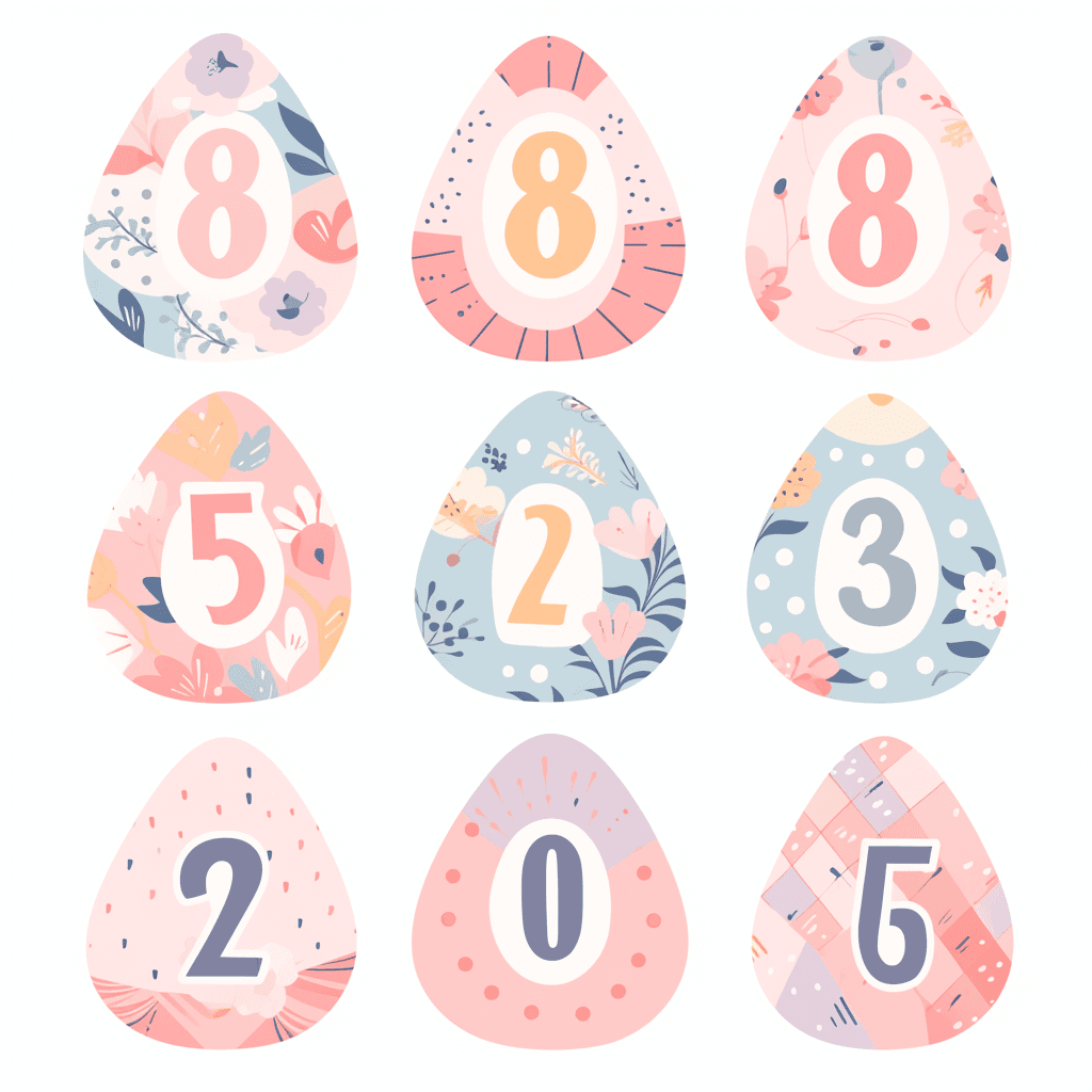Geo Number 048 original repeating artwork