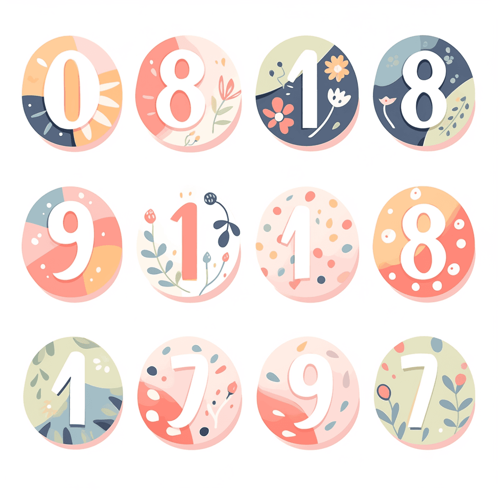 Geo Number 130 original repeating artwork