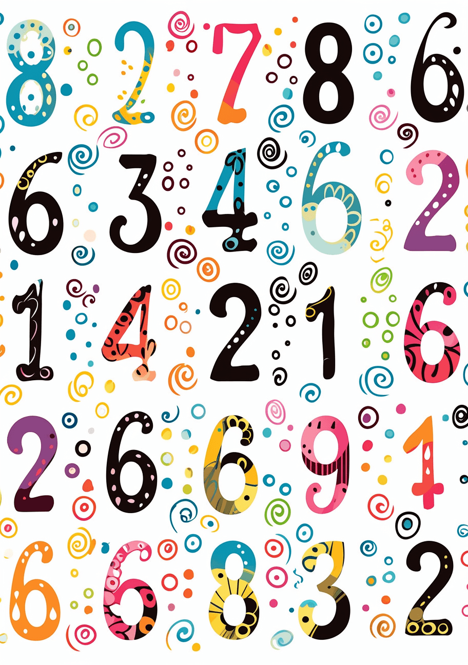 Geo Number 216 original repeating artwork